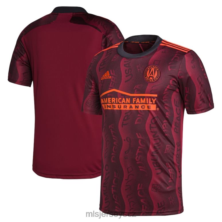 MLS Jerseys atlanta united fc adidas maroon 2021 unity replika dresu děti trikot ZN2H0429